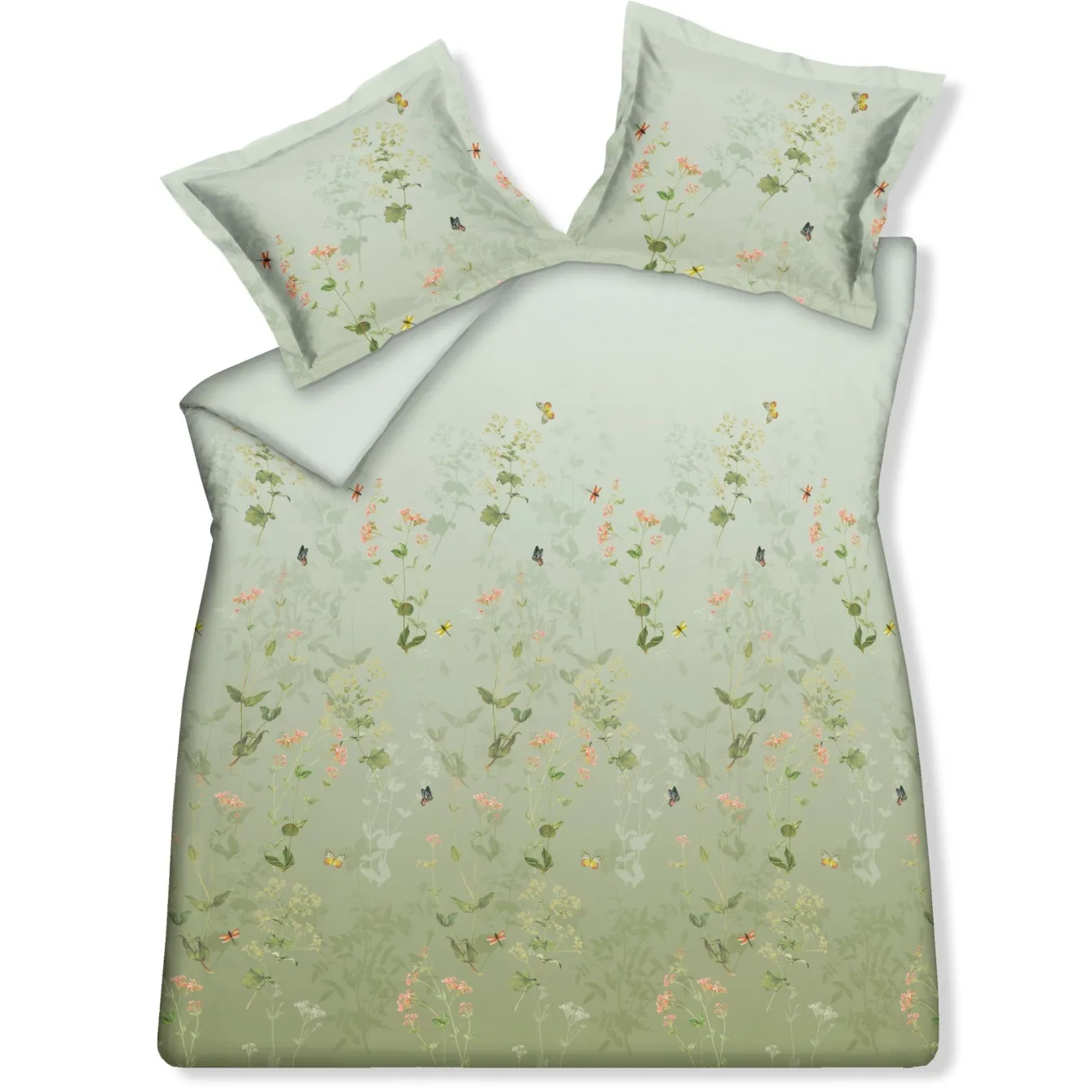 New Bath & Living Vandyck Duvet cover GARDENIA Smoke Green 240x220 cm (satin cotton)