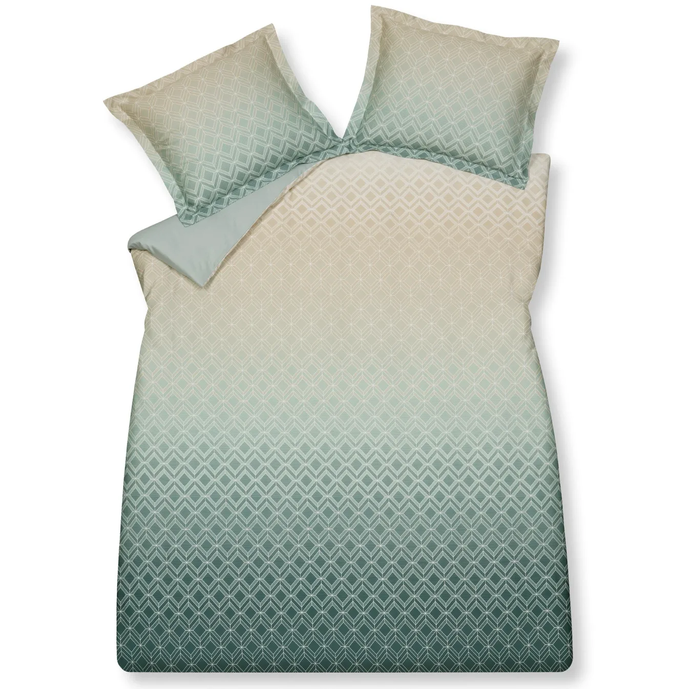 New Bath & Living Vandyck Duvet cover GLAM Light Green 200x220 cm (satin) SAM122106