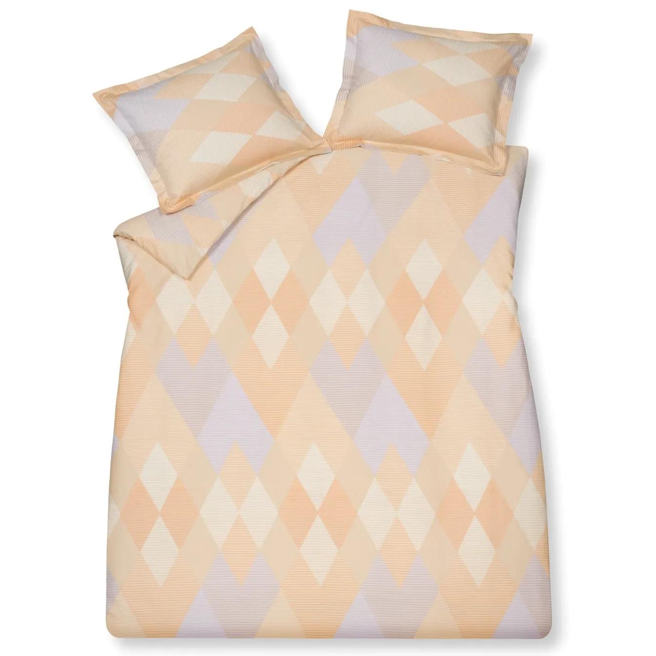 New Bath & Living Vandyck Duvet cover GLAZE Apricot Blush 200x220 cm (satin cotton)