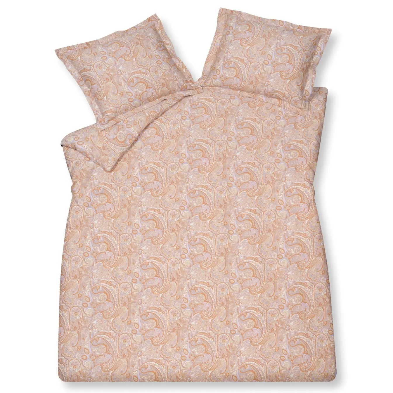 Fashion Bath & Living Vandyck Duvet cover HAPPY FEVER Apricot Blush 140x220 cm (satin cotton)