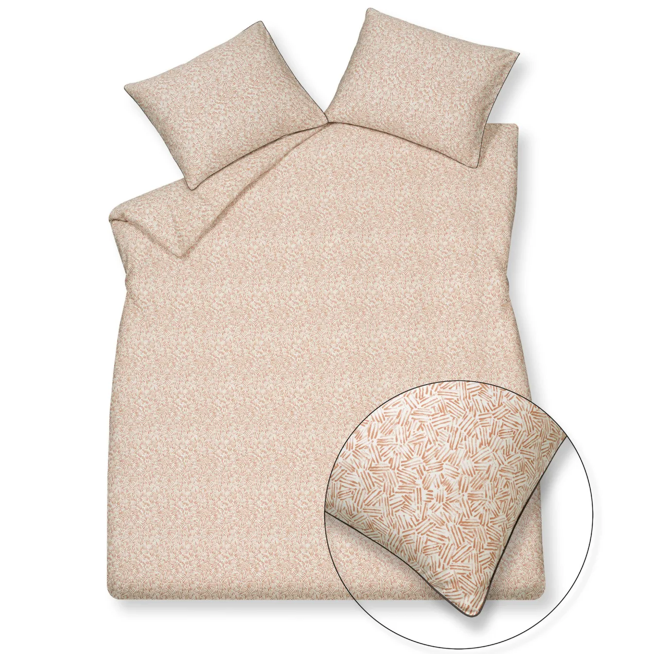Discount Bath & Living Vandyck Duvet cover HOME 93 Toffee 140x220 cm (satin cotton) HCSA22193