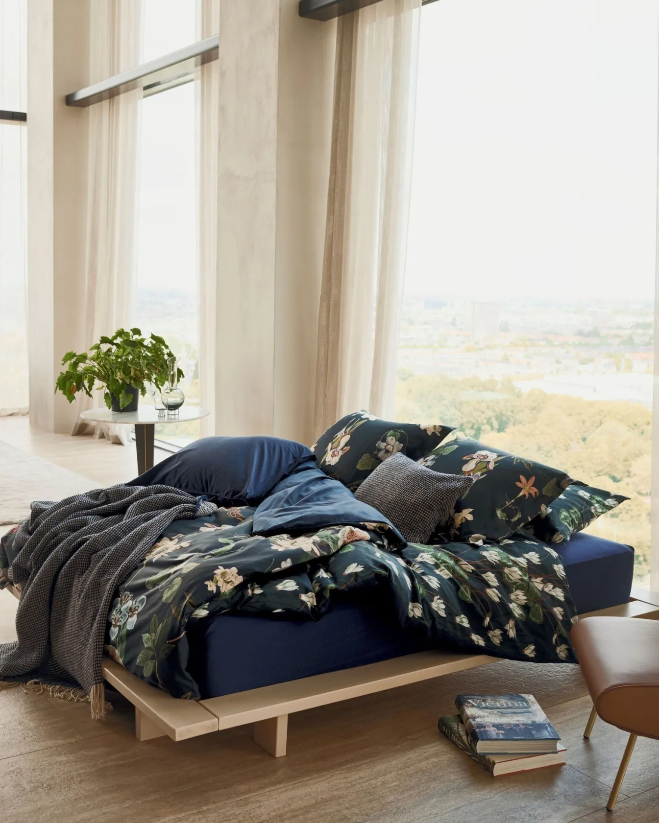 Best Sale Bath & Living Vandyck Duvet cover PARADISO Blue Ink 200x220 cm (satin cotton)