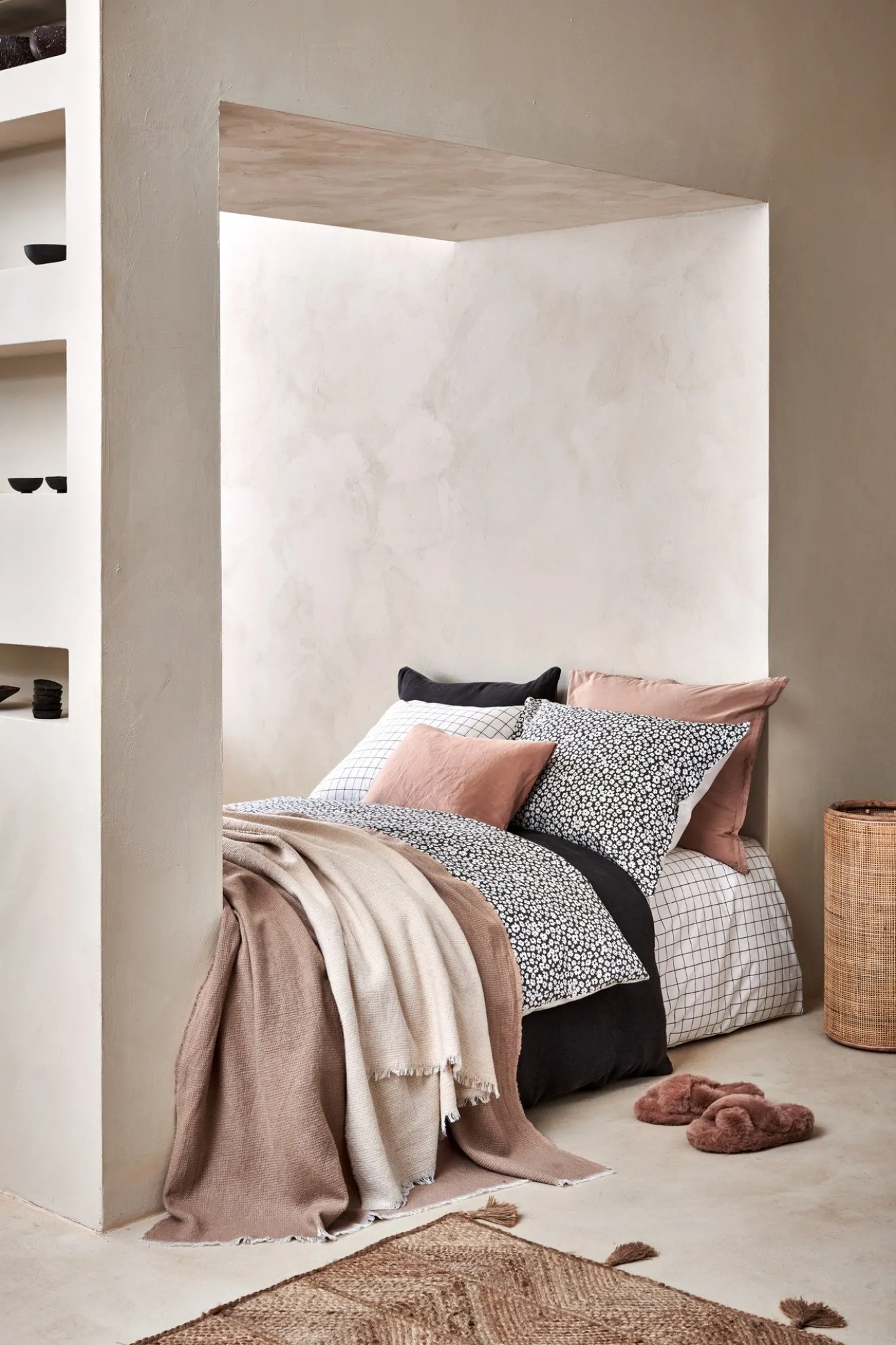 Online Bath & Living Vandyck Duvet cover PURE 54 Anthracite 140x220 cm (percale cotton) PRSA21154