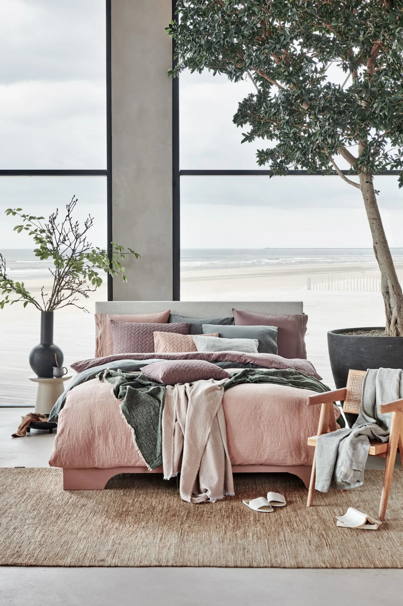 Fashion Bath & Living Vandyck Duvet cover PURE 07 Brownie 140x220 cm (linen / satin cotton) PRSA17207