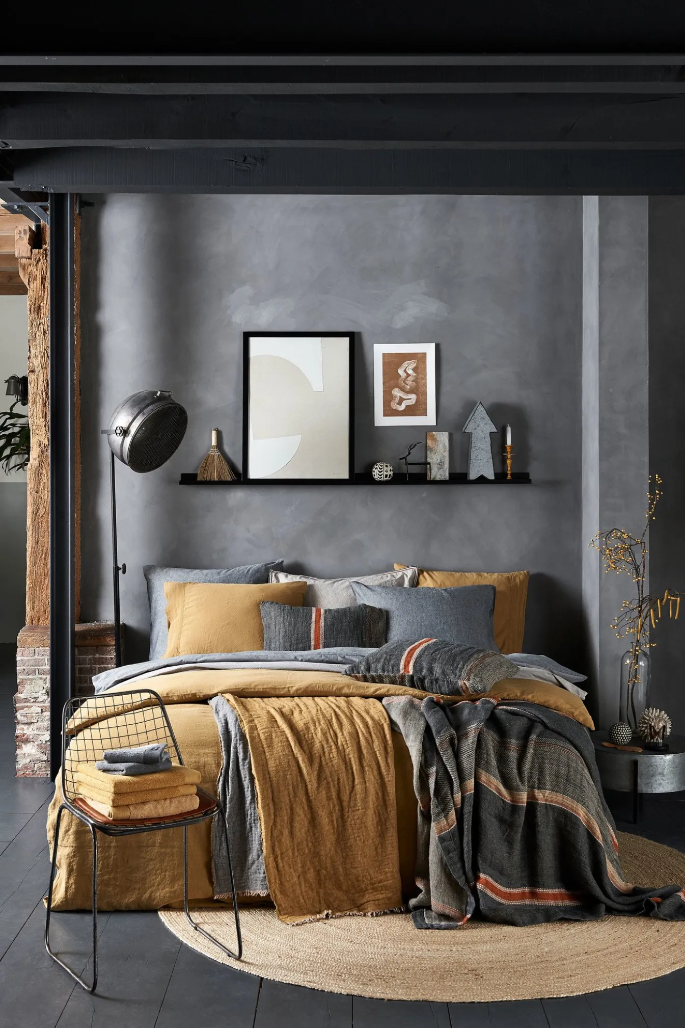 Flash Sale Bath & Living Vandyck Duvet cover PURE 07 Cool Gray 240x220 cm (linen / satin cotton) PRSA17207