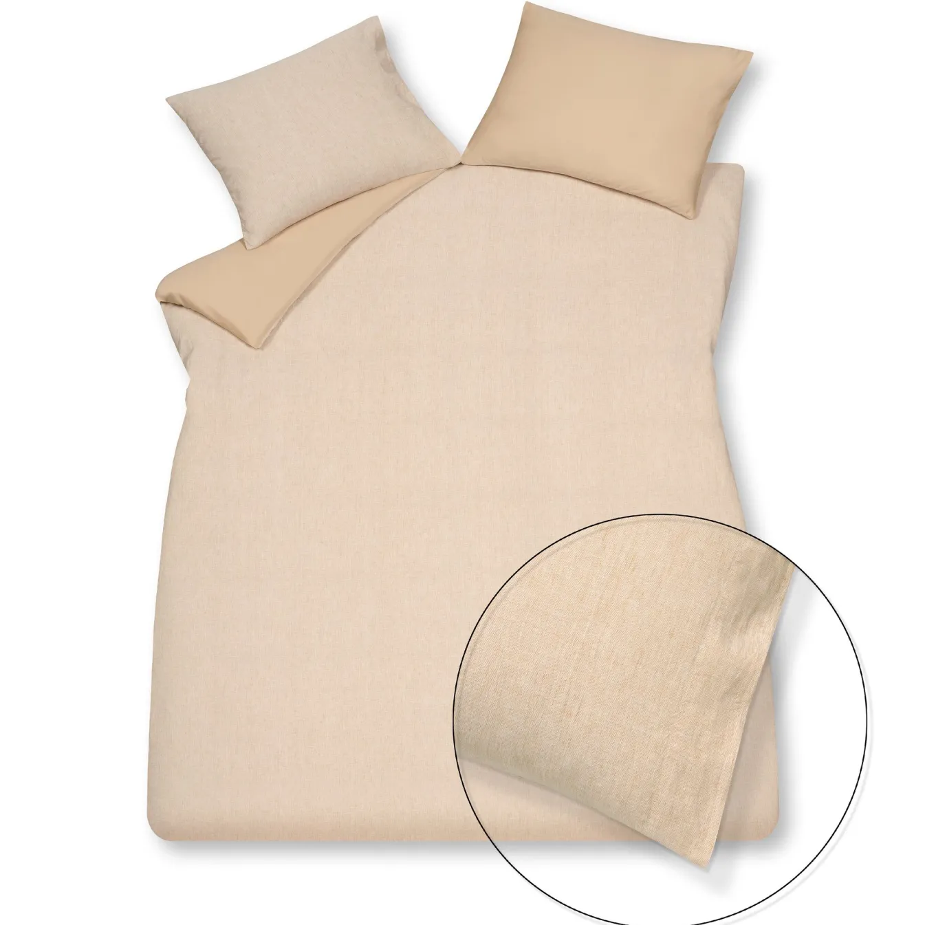 Flash Sale Bath & Living Vandyck Duvet cover PURE 41 Light Honey 140x220 cm (linen / cotton) PRSA20141