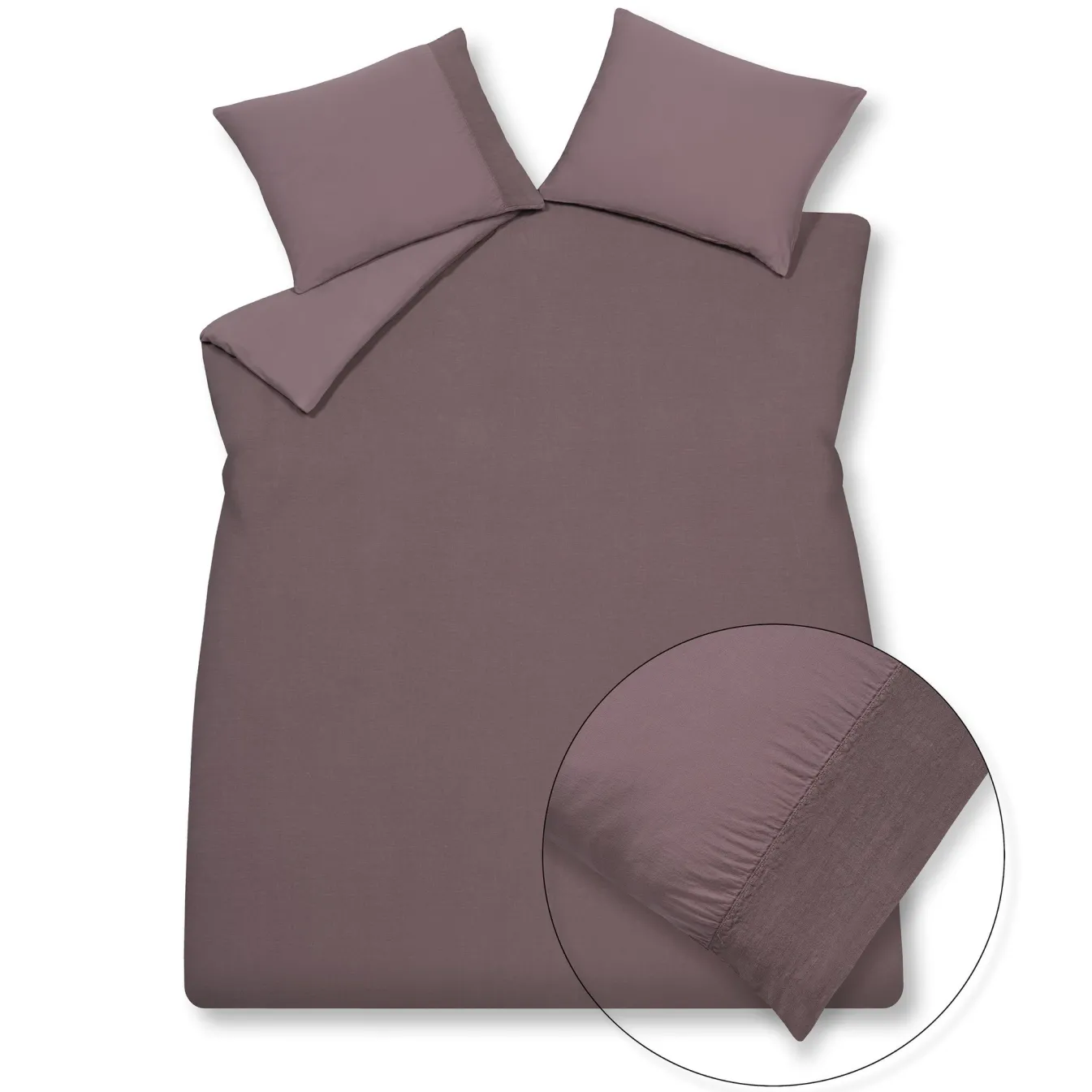 Discount Bath & Living Vandyck Duvet cover PURE 07 Moonscape 140x220 cm (linen / satin cotton) PRSA17207