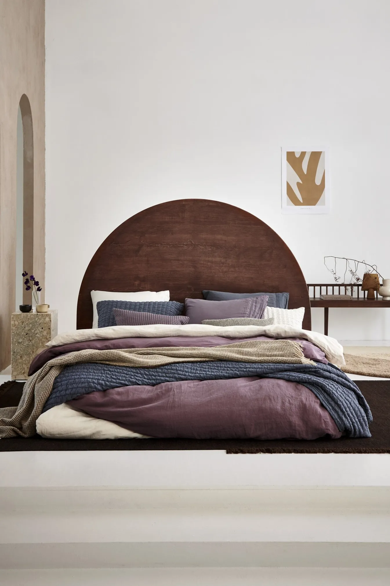 Discount Bath & Living Vandyck Duvet cover PURE 07 Moonscape 140x220 cm (linen / satin cotton) PRSA17207