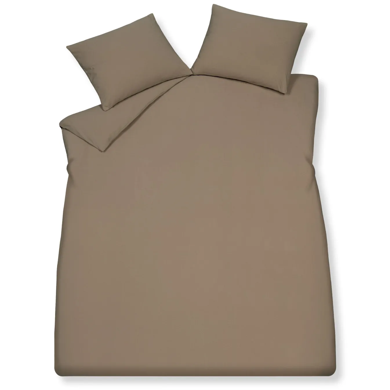 Sale Bath & Living Vandyck Duvet cover PURE 66 Taupe 240x220 cm (hemp / cotton)