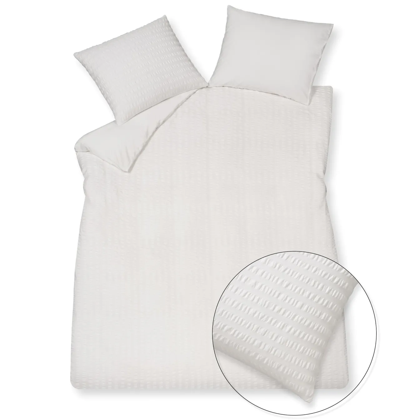 Sale Bath & Living Vandyck Duvet cover PURE 80 White 200x220 cm (cotton)