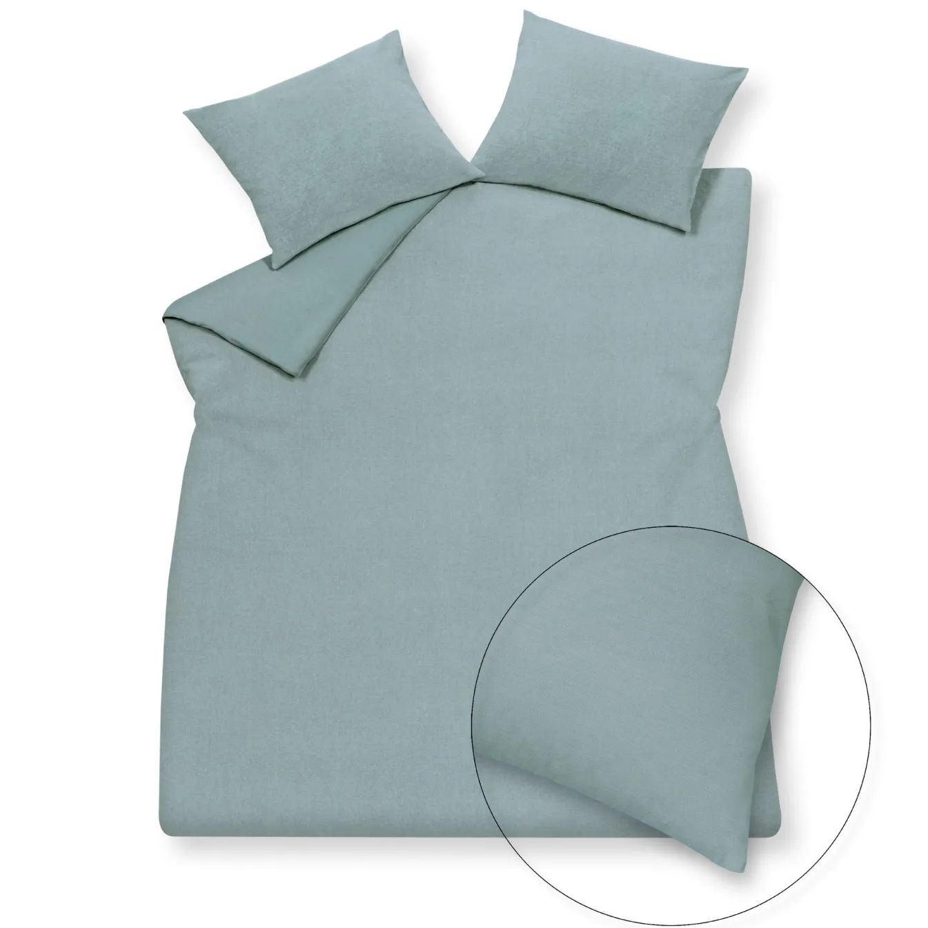 Outlet Bath & Living Vandyck Duvet cover PURITY 79 Pearl Blue 200x220 cm (linen / cotton) PUCO16179
