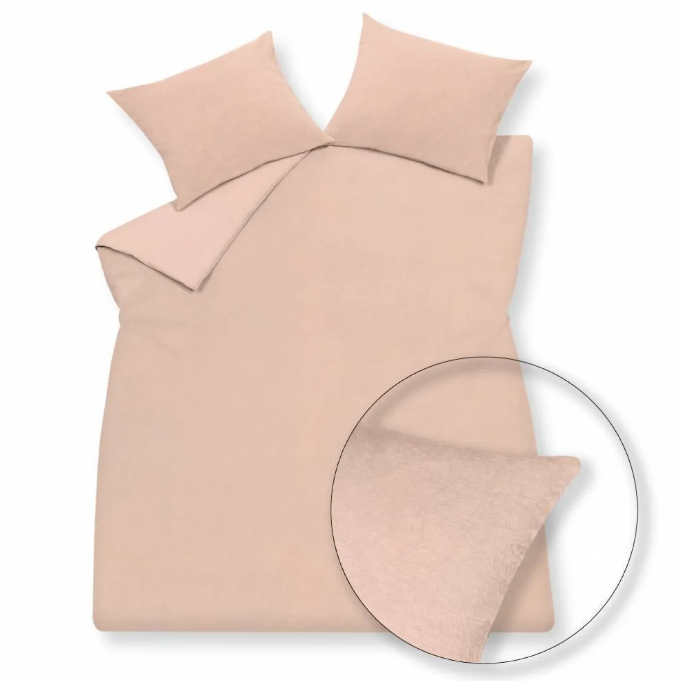 Clearance Bath & Living Vandyck Duvet cover PURITY 79 Sepia Pink 140x220 cm (linen) PUCO16179