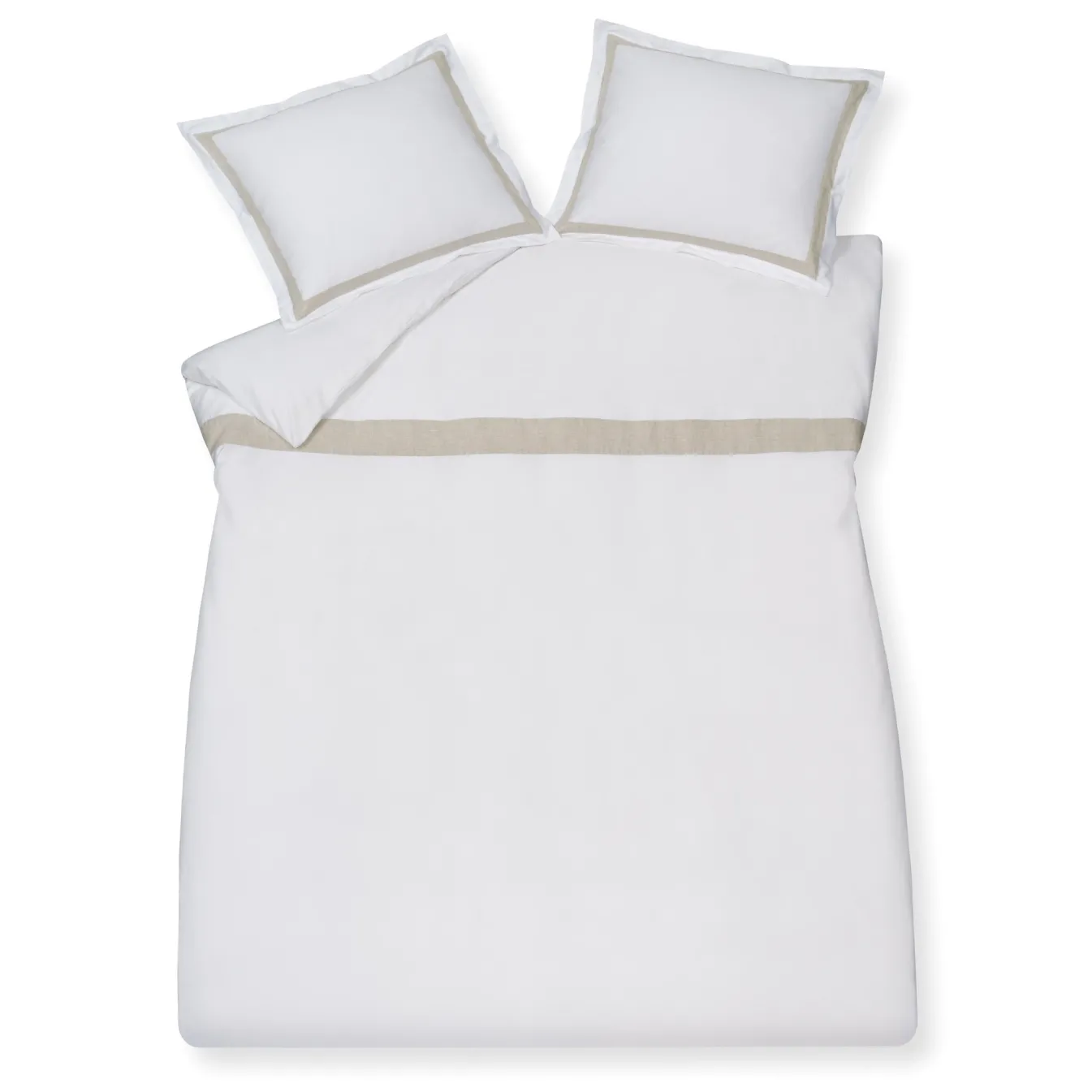 Discount Bath & Living Vandyck Duvet cover PURITY Capri 240x220 cm, color White (satin cotton)