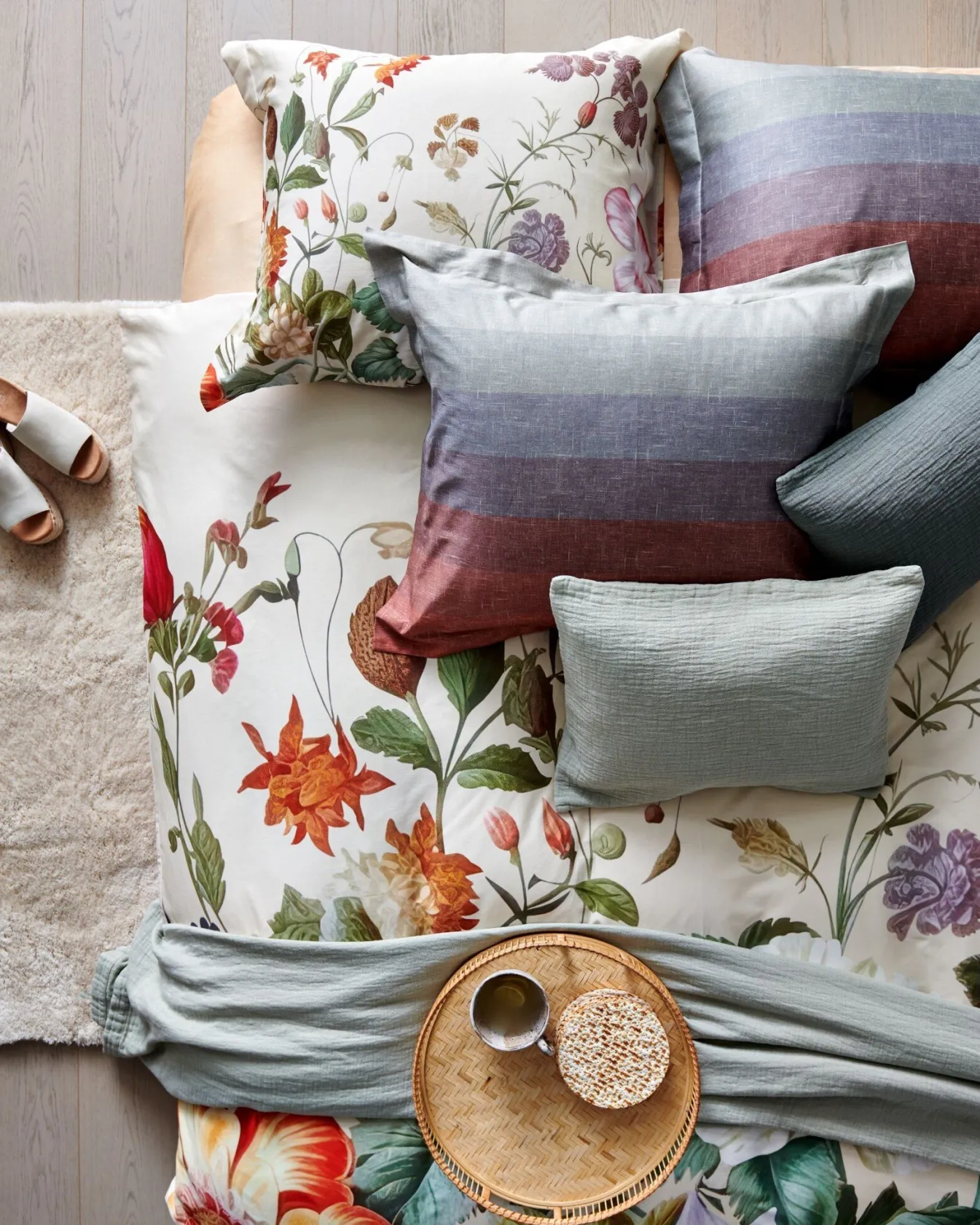 Flash Sale Bath & Living Vandyck Duvet cover SEASIDE multi 240x220 cm (satin cotton)