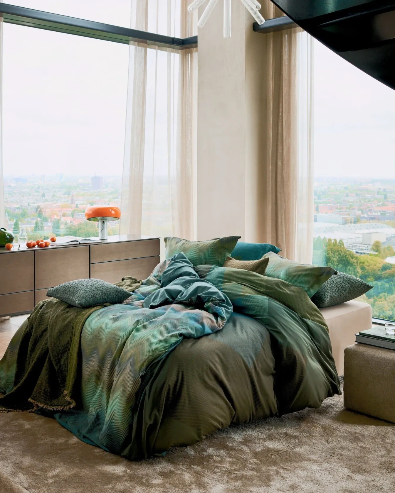 Clearance Bath & Living Vandyck Duvet cover SNOOZE multi 240x220 cm (satin cotton)