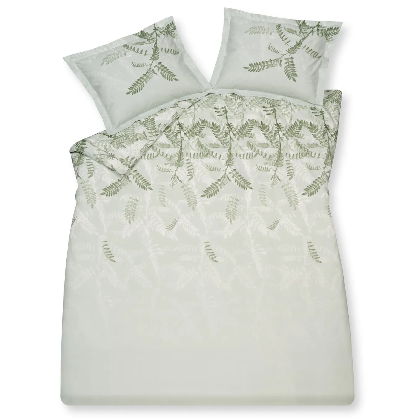 Best Sale Bath & Living Vandyck Duvet cover SOFT LEAVES Smoke Green 200x220 cm (cotton) CLBB21101