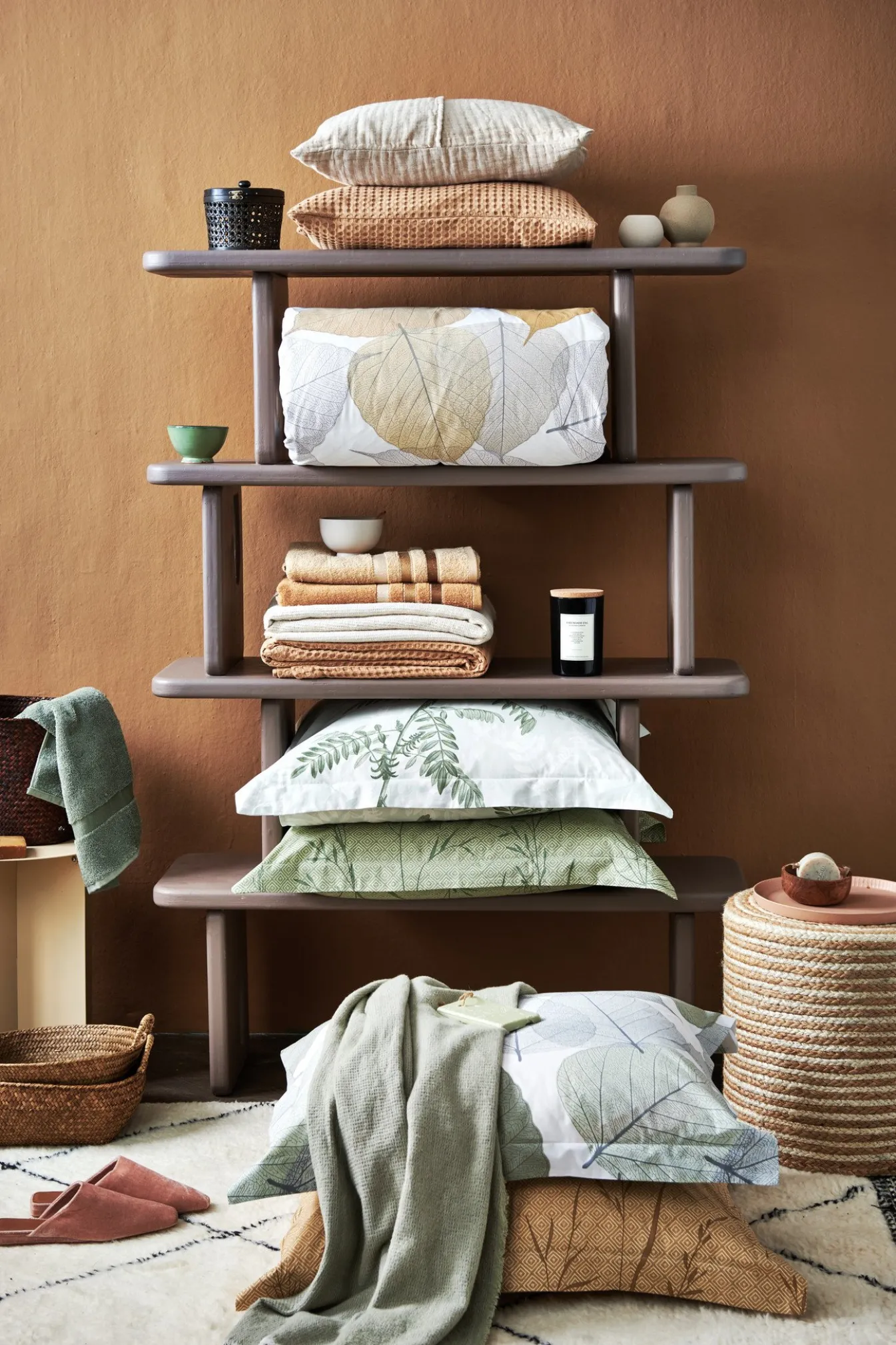 Best Sale Bath & Living Vandyck Duvet cover SOFT LEAVES Smoke Green 200x220 cm (cotton) CLBB21101