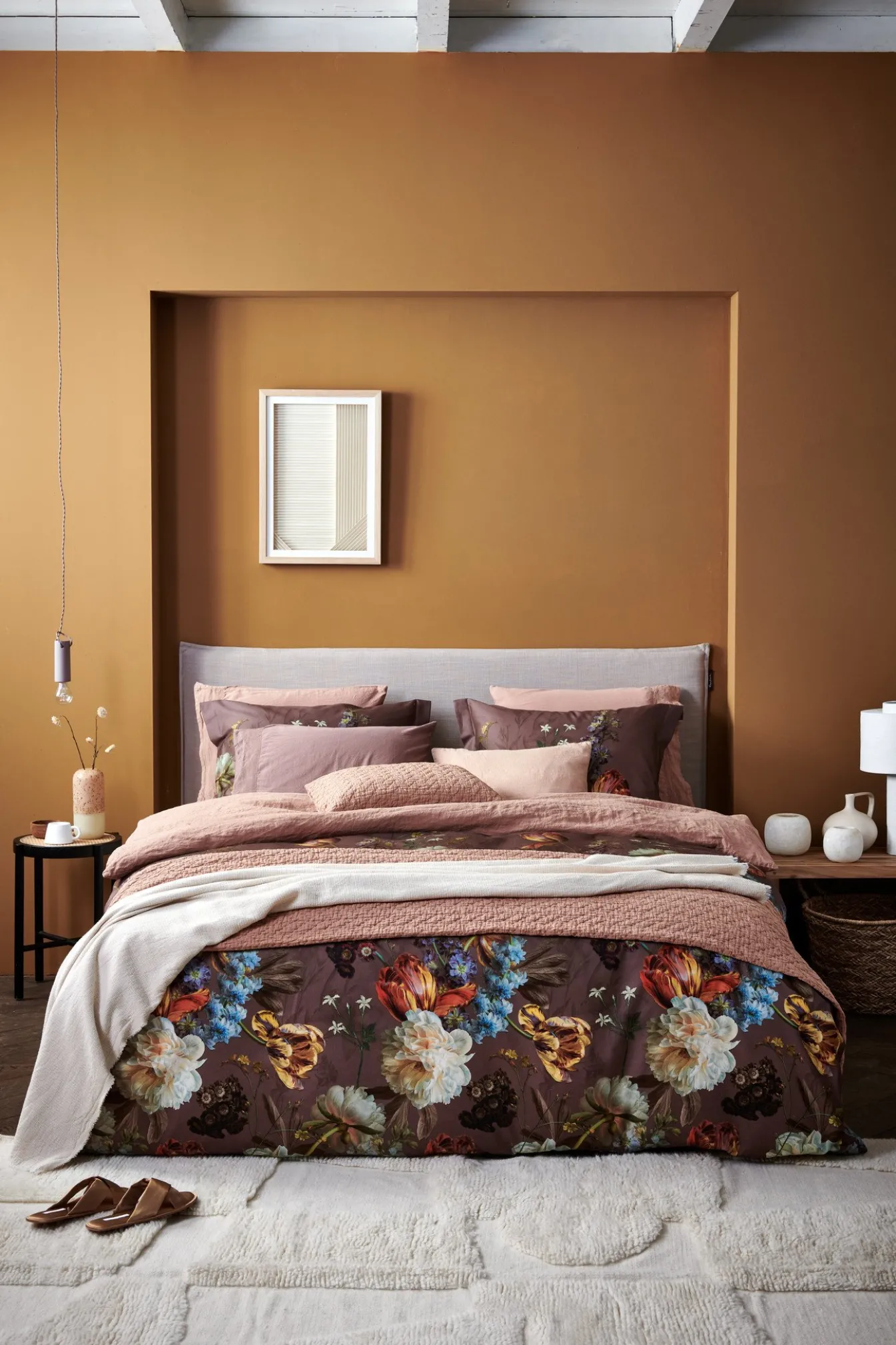 Flash Sale Bath & Living Vandyck Duvet cover SYMPHONY Brownie 200x220 cm (satin) SAM121215