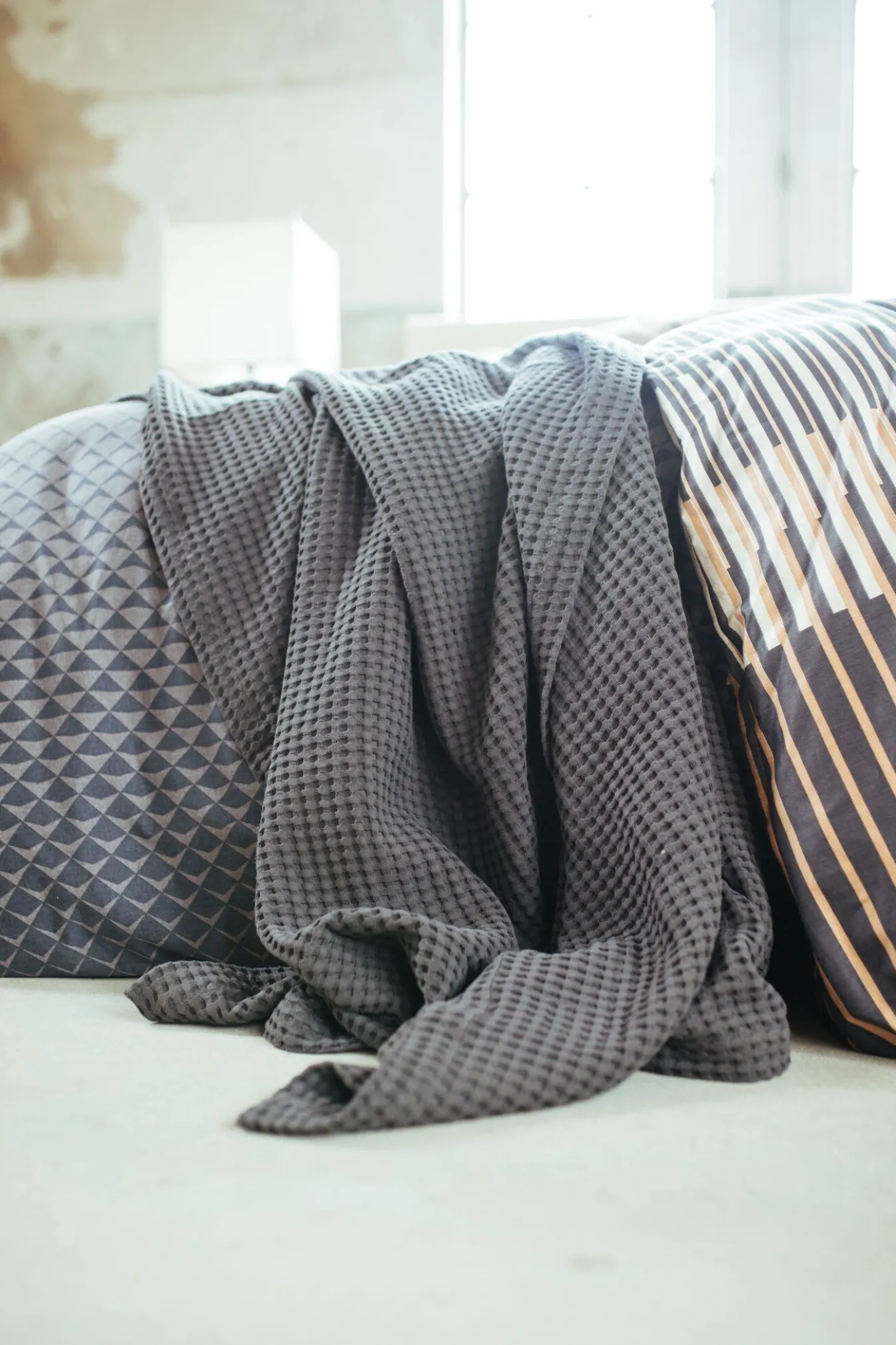 Best Sale Bath & Living Vandyck Duvet cover WANDER Off Black 200x220 cm (satin cotton)