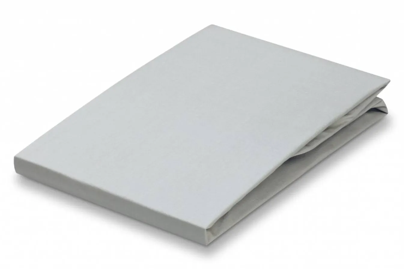 Clearance Bath & Living Vandyck Fitted Sheet Silver Gray-088, light gray (percale cotton) CCF101