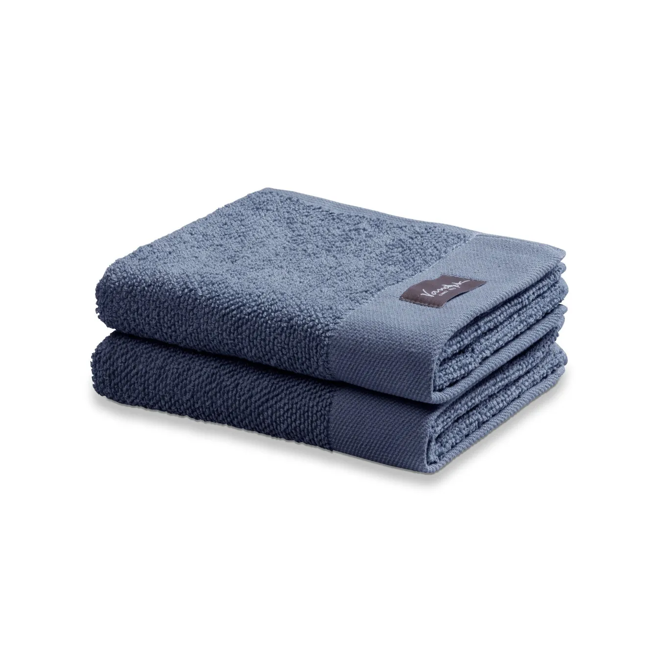 Fashion Bath & Living Vandyck Guest towel HOME collection Uni Blue Ink (BAKC13202) set/6 pieces BlueInk-199