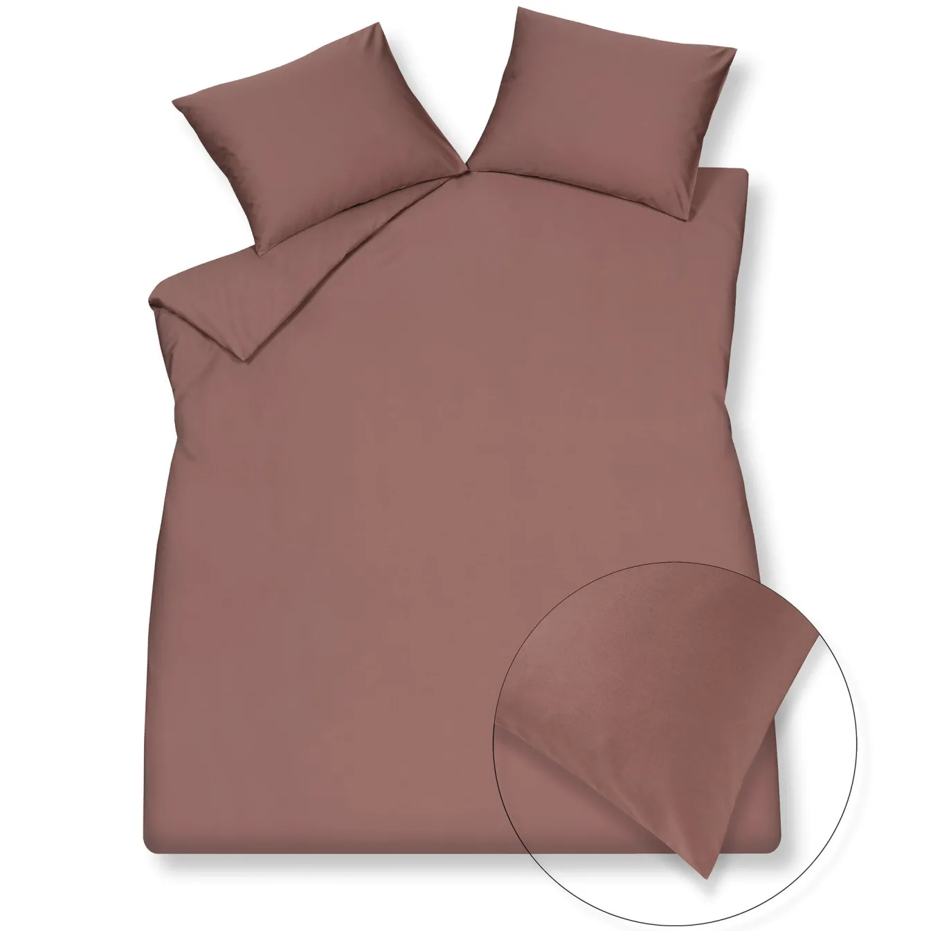 Store Bath & Living Vandyck HOME 90 duvet cover 140x220 cm Brownie (satin) HCLA21290