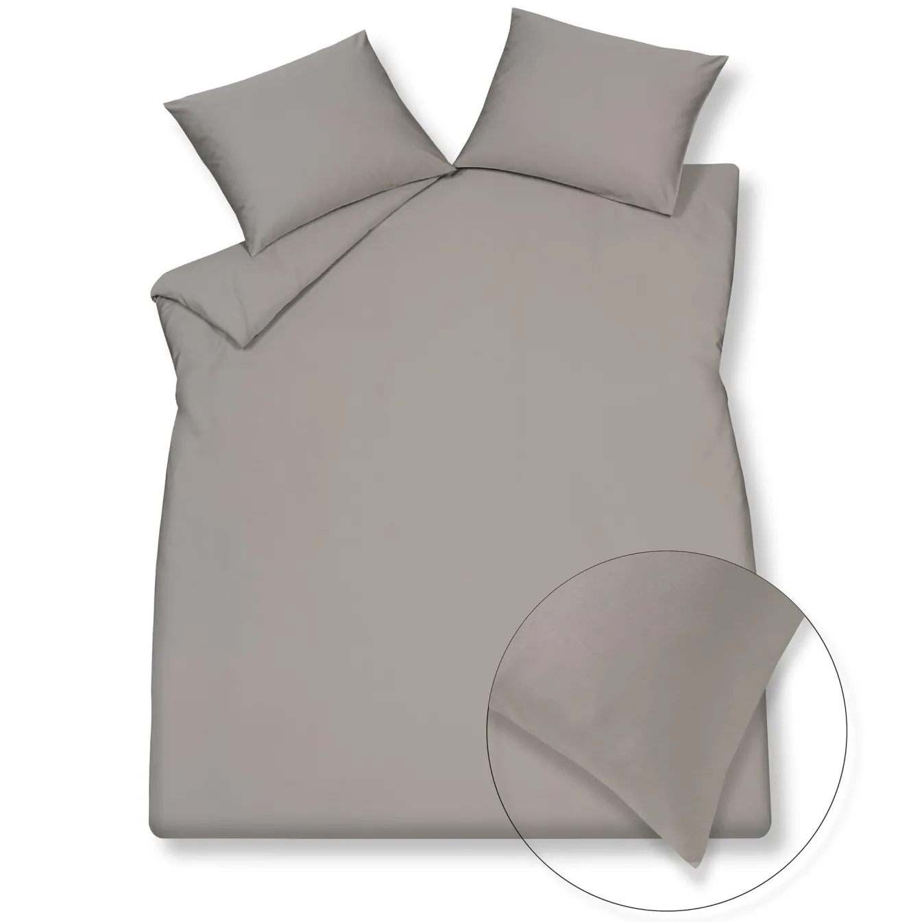 Discount Bath & Living Vandyck HOME 90 duvet cover 140x220 cm Steelgrey (satin) HCLA21290