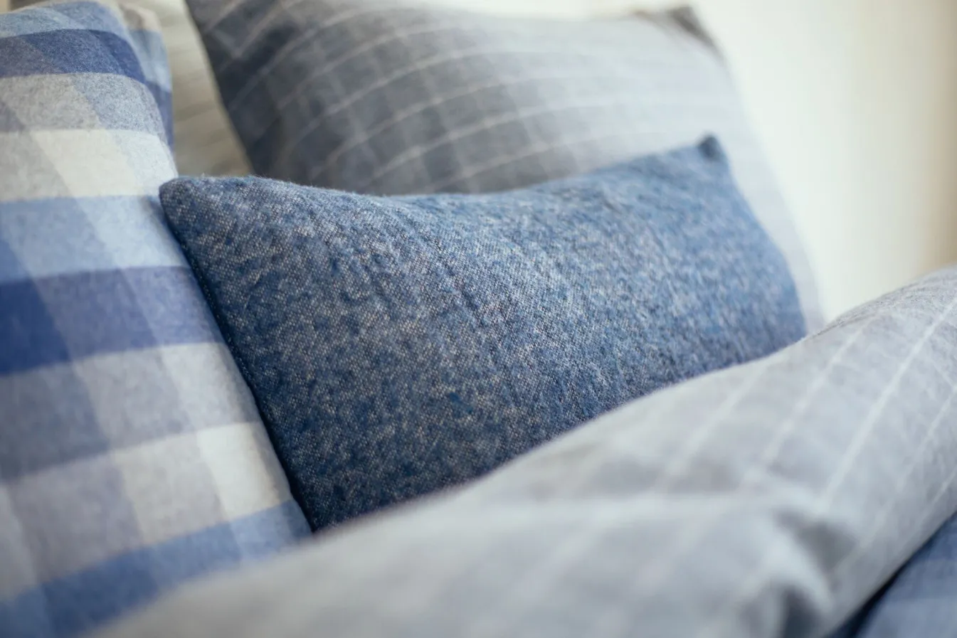 Shop Bath & Living Vandyck HOME 81 pillowcase 40x55 cm Faded Denim (HCLO18281)