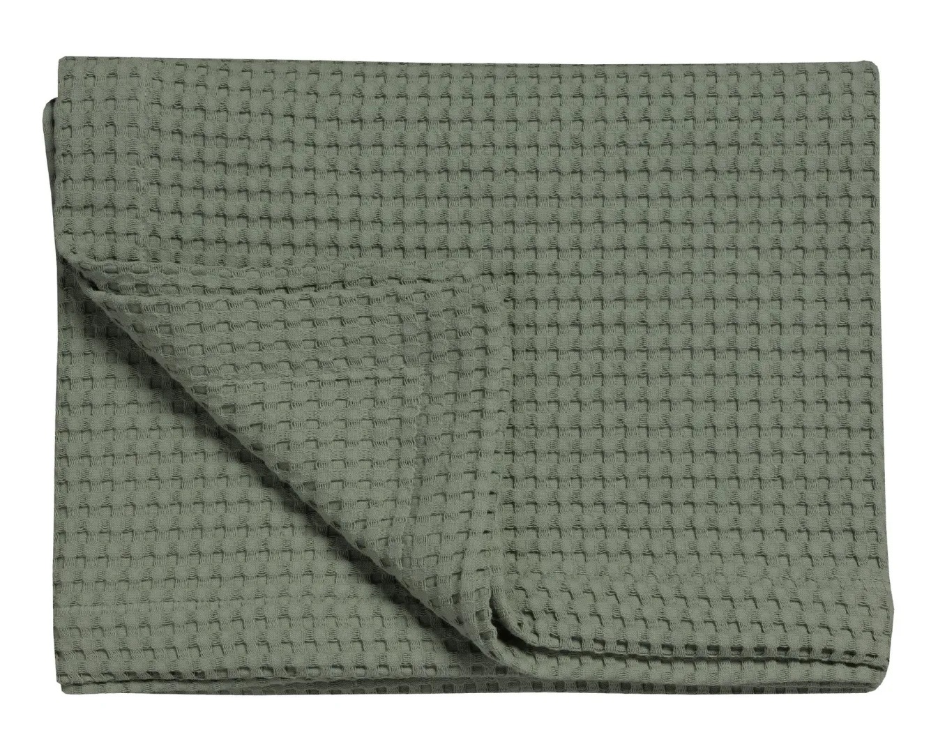 Fashion Bath & Living Vandyck HOME Pique waffle blanket 270x250 cm Earth Green (BLMK16101)