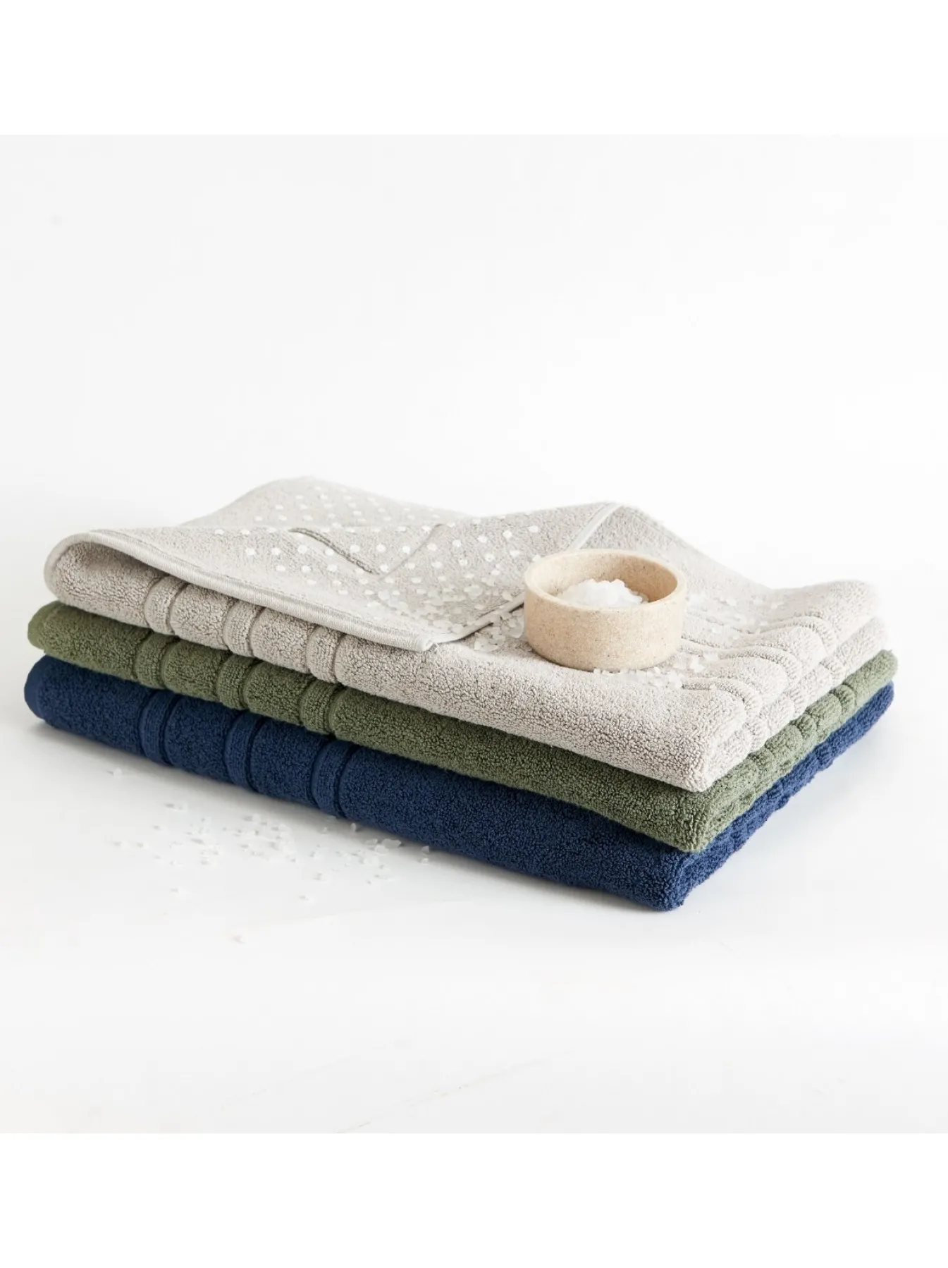 Fashion Bath & Living Vandyck HOUSTON bath mat Olive-113 (CO010)