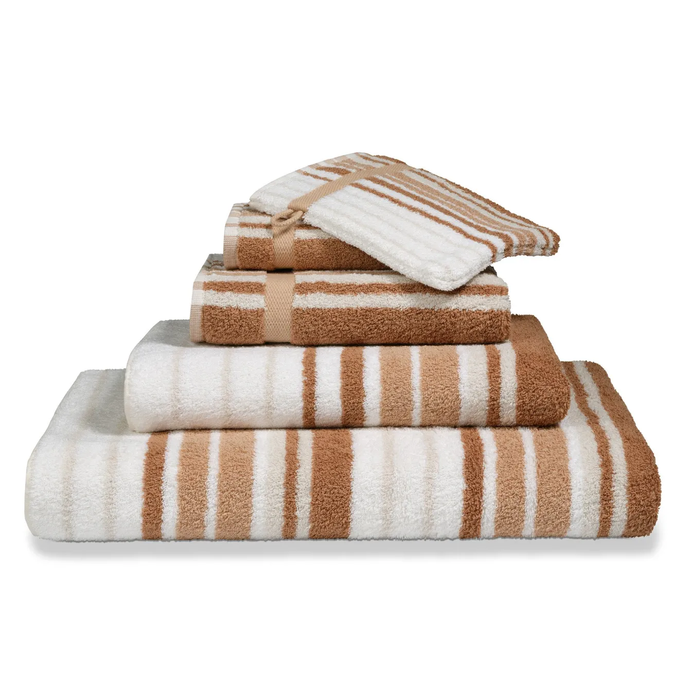 Discount Bath & Living Vandyck Package deal 71: 6x guest towel ONTARIO Praline