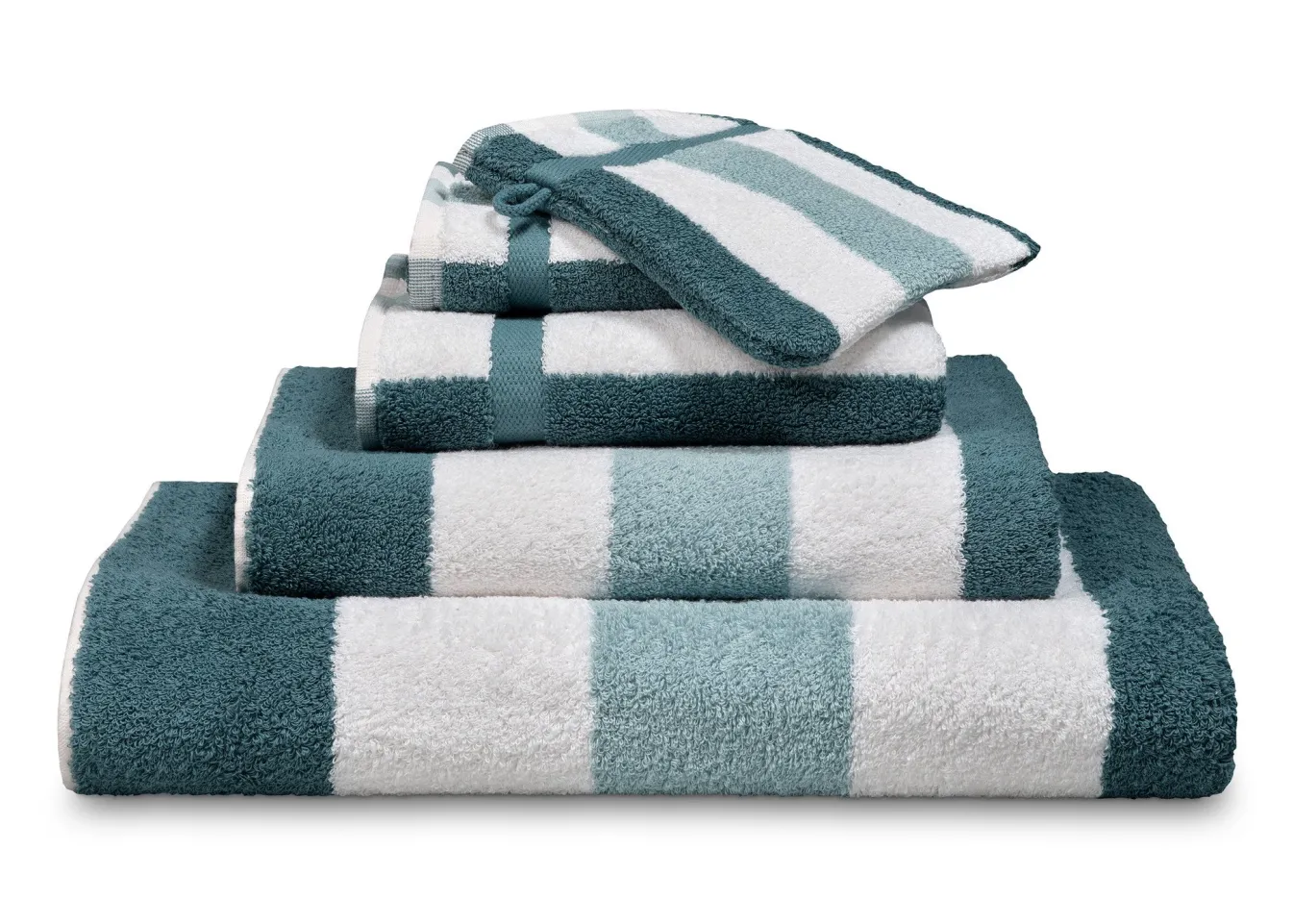 Cheap Bath & Living Vandyck Package deal 55: 5x washcloth VANCOUVER Storm Blue