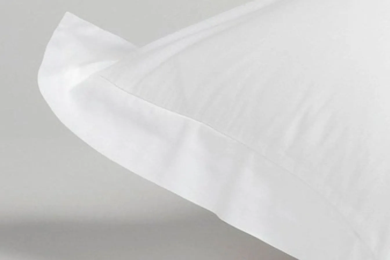 Clearance Bath & Living Vandyck Pillowcase 60x70 cm OXFORD White-090 (satin cotton) CCF301A