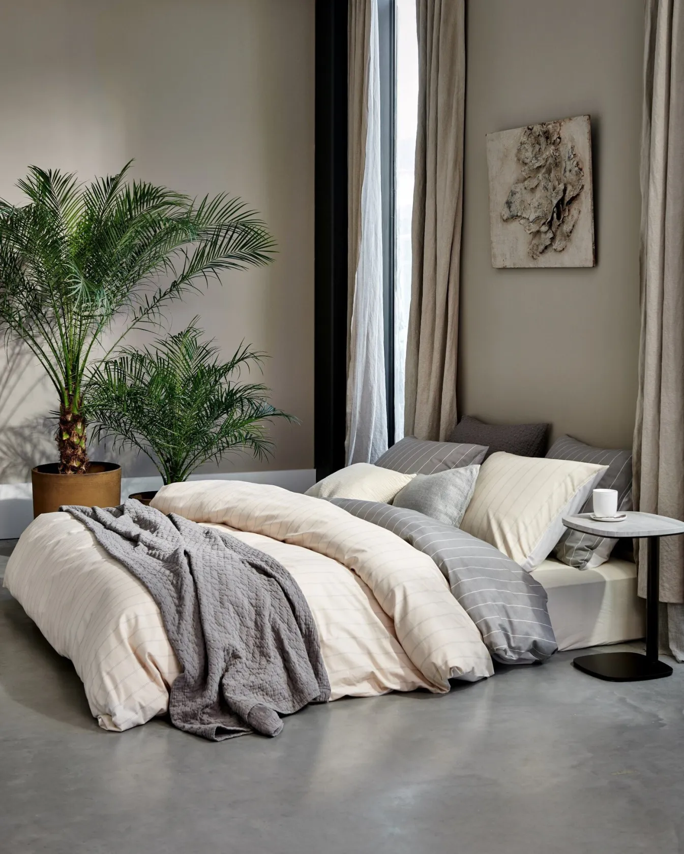 Fashion Bath & Living Vandyck PURE 22 pillowcase 40x55 cm Grey-011 (cotton/linen)