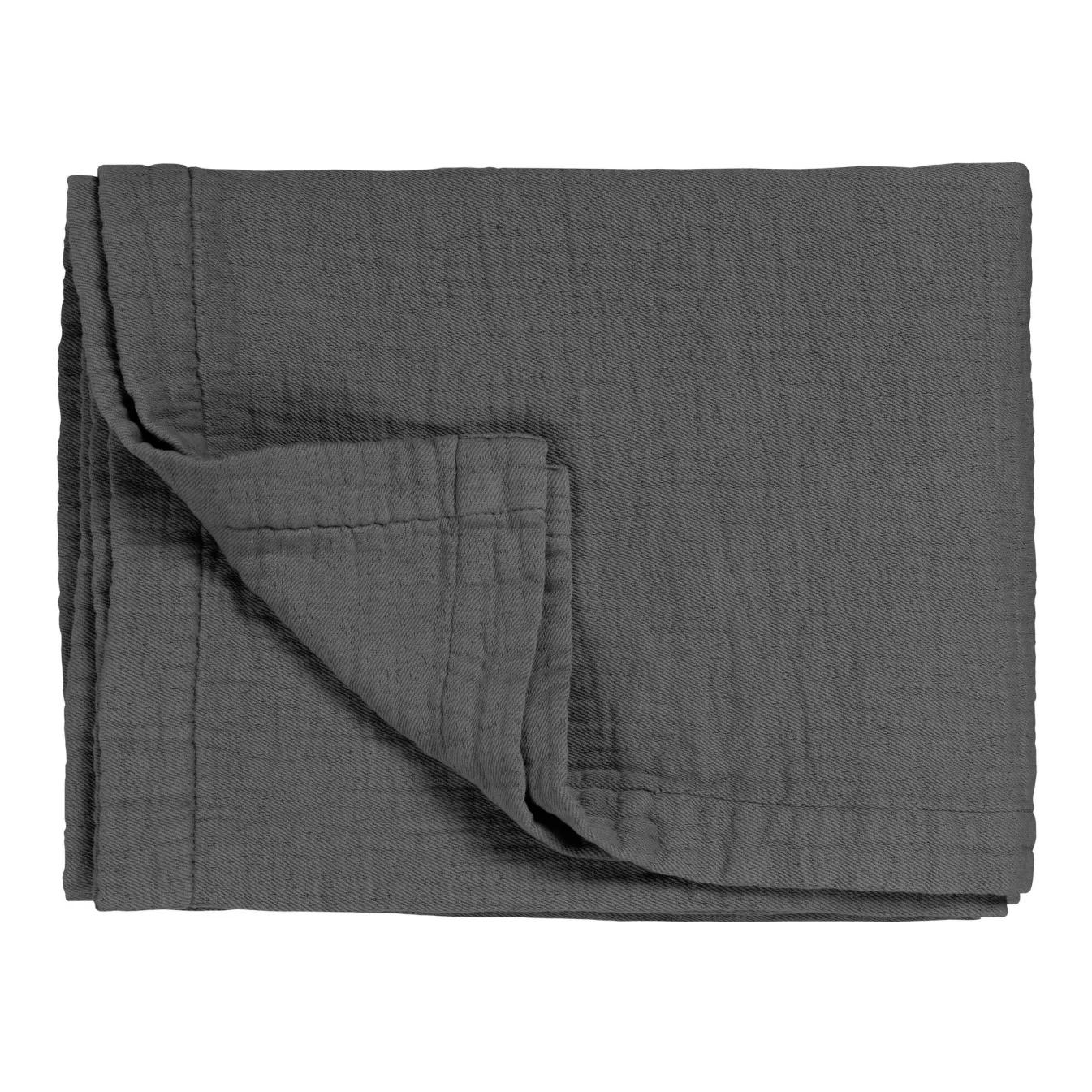 Outlet Bath & Living Vandyck PURE 68 plaid/bedspread 160x250 cm color Off Black