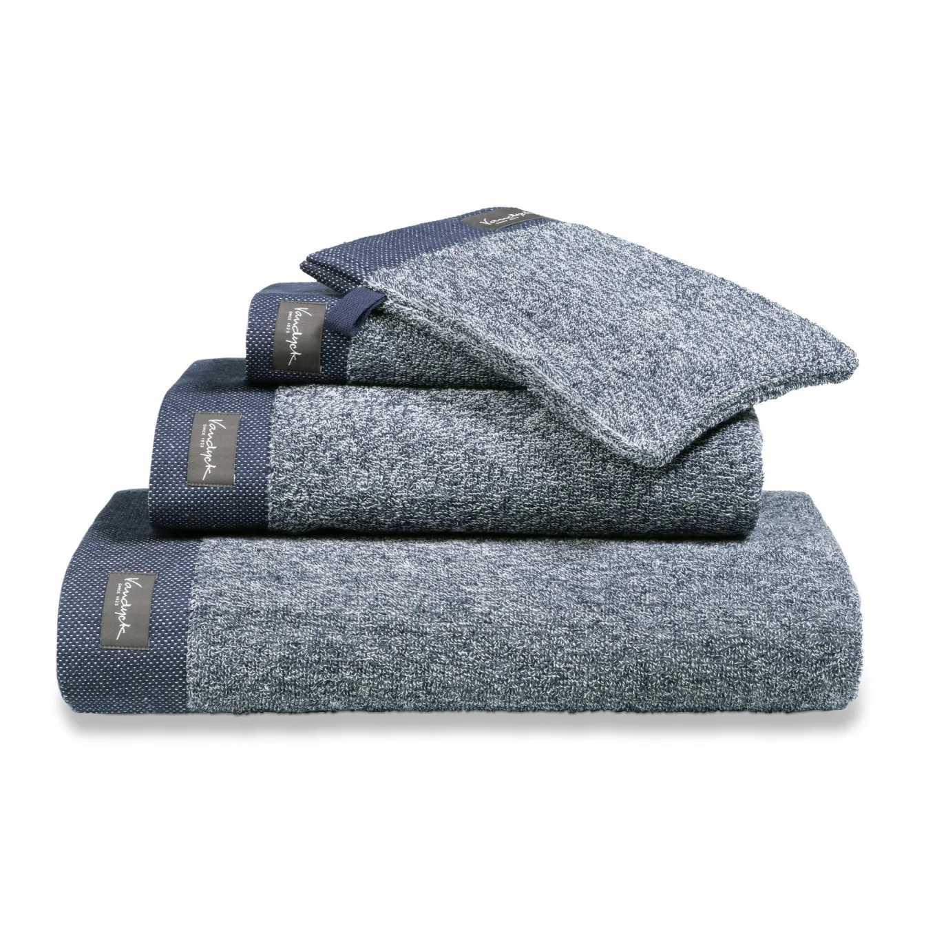 Best Sale Bath & Living Vandyck Towel HOME Mouliné Blue Ink-199 (BAKC18201)