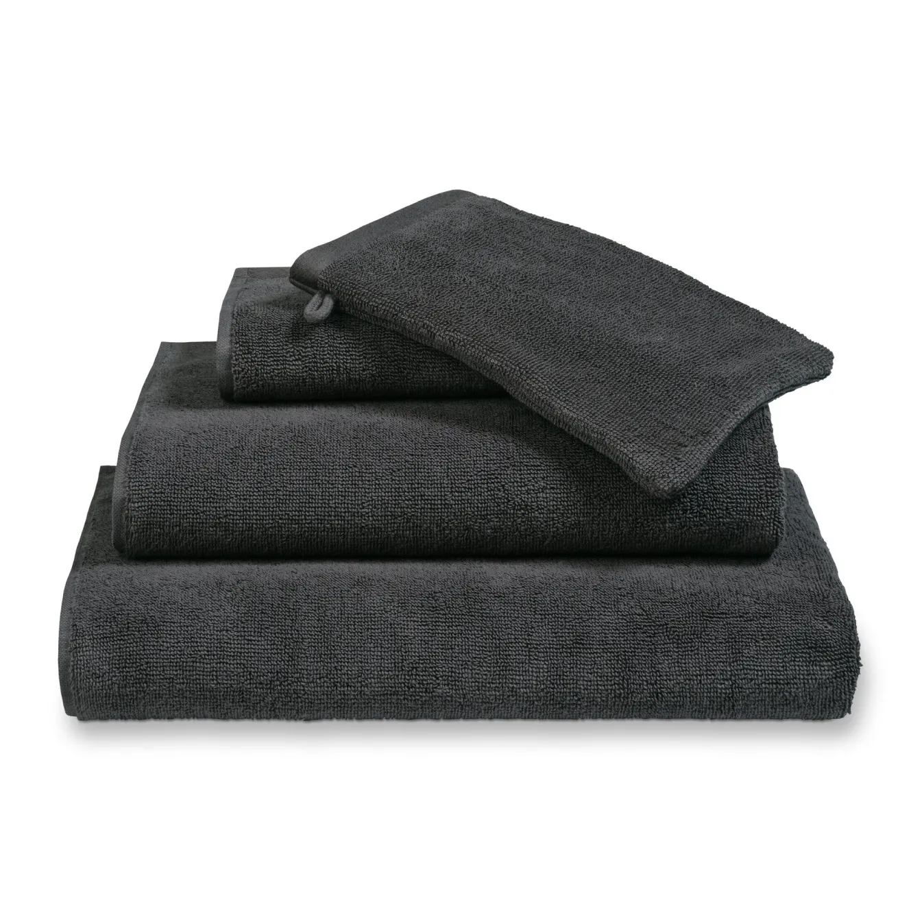 New Bath & Living Vandyck Towel VERONA Uni color Off Black-198
