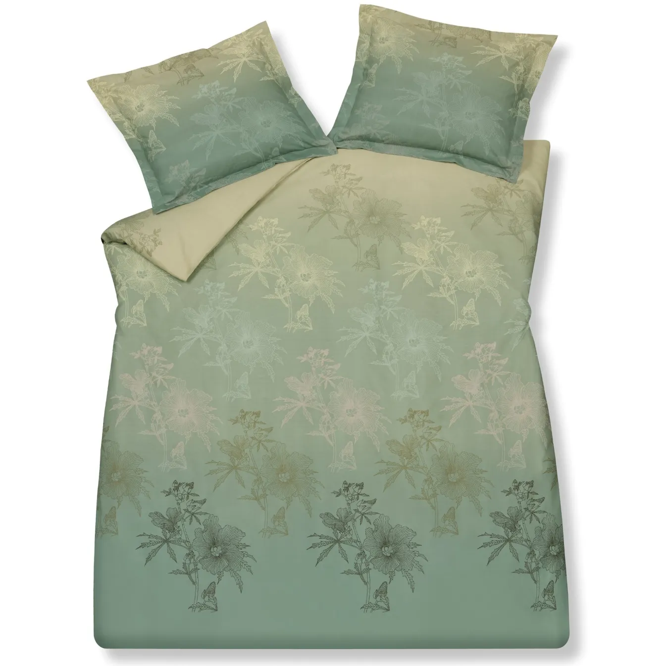 Clearance Bath & Living Vandyck Vandyck GREEN GIFT duvet cover Smoke Green 200x220 cm SmokeGreen-814