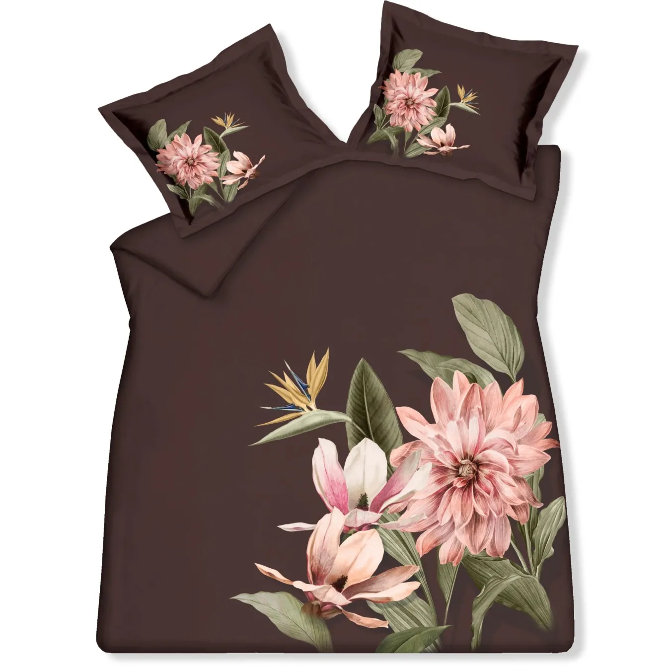Cheap Bath & Living Vandyck Vandyck PARADISE BLOOM duvet cover Dark Chocolate 140x220 cm DarkChocolate-104