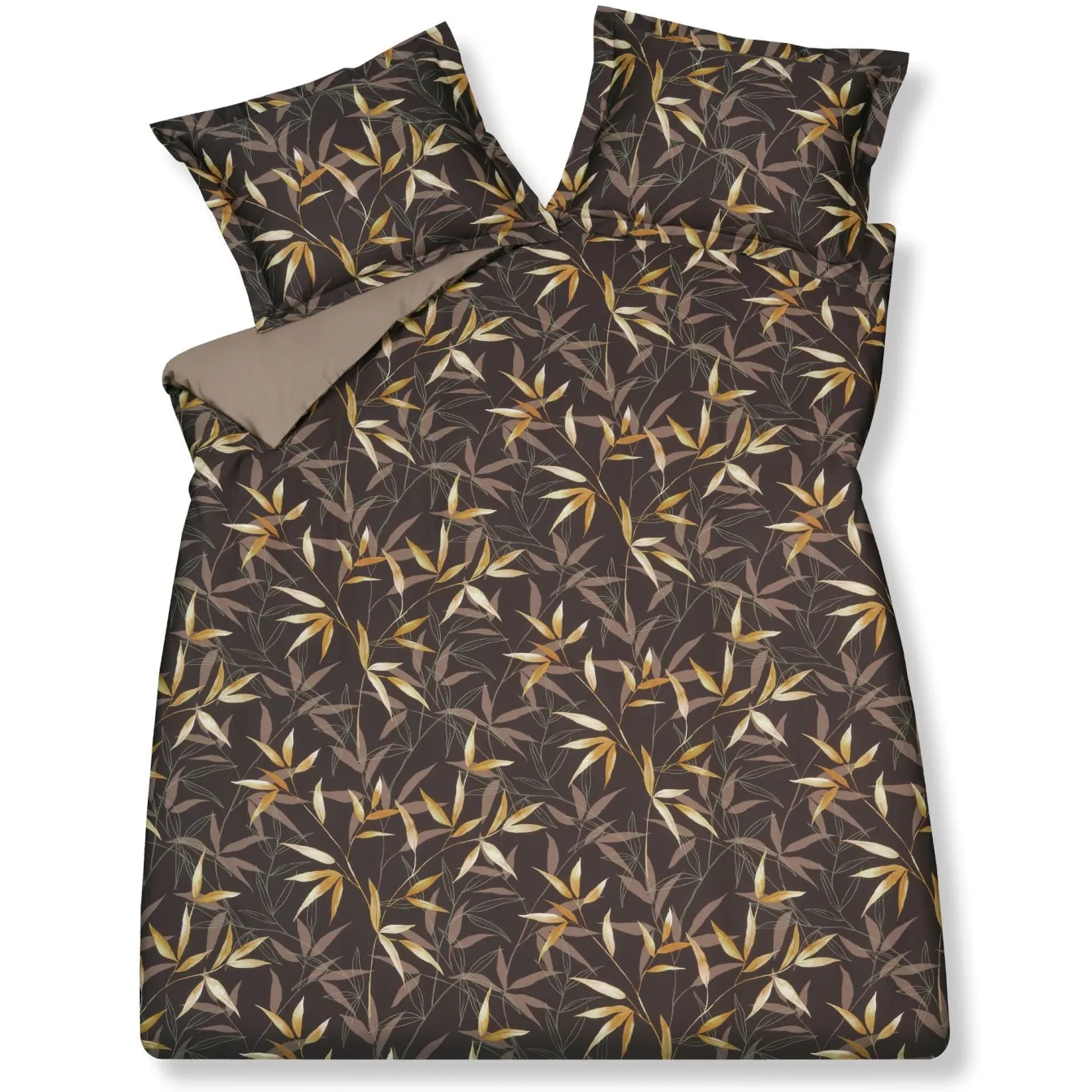 Fashion Bath & Living Vandyck Vandyck ZEN GARDEN duvet cover Dark Chocolate 200x220 cm DarkChocolate-104