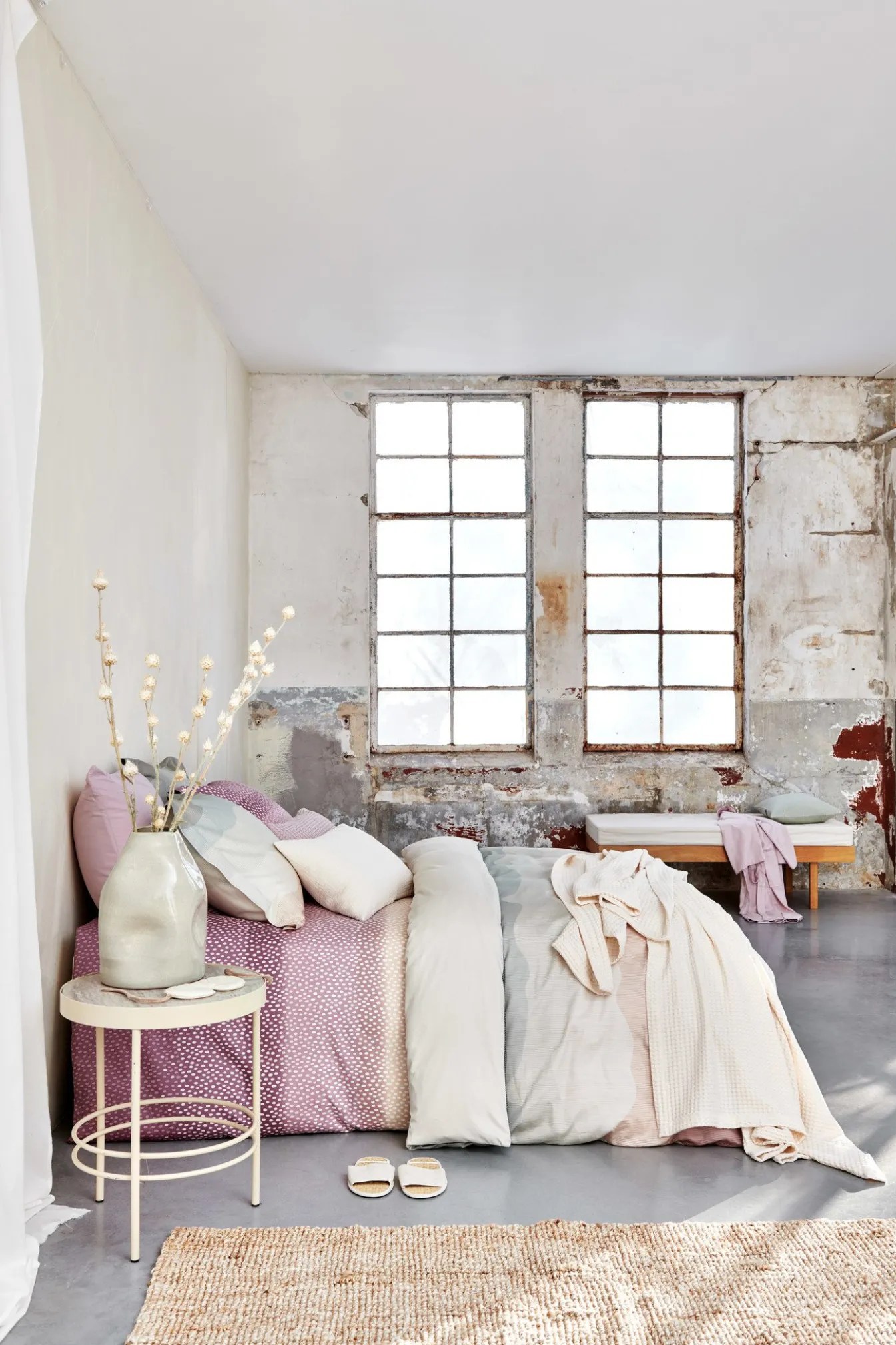 Store Bath & Living Vandyck WASHED COTTON duvet cover 200x220 cm Cream Tan (cotton) CLLA20201
