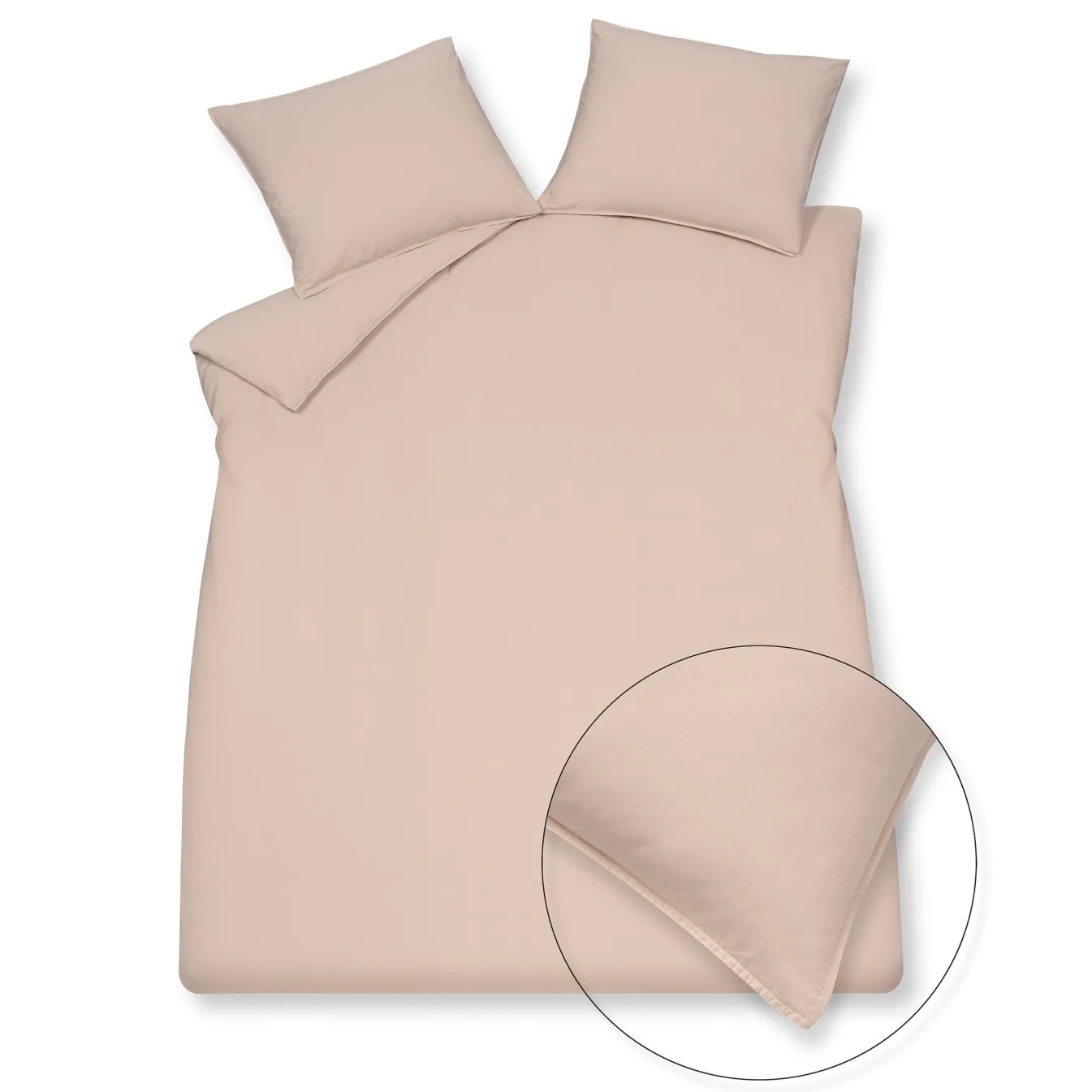 Best Sale Bath & Living Vandyck WASHED COTTON duvet cover 200x220 cm Pale Pink (cotton) CLLA20201