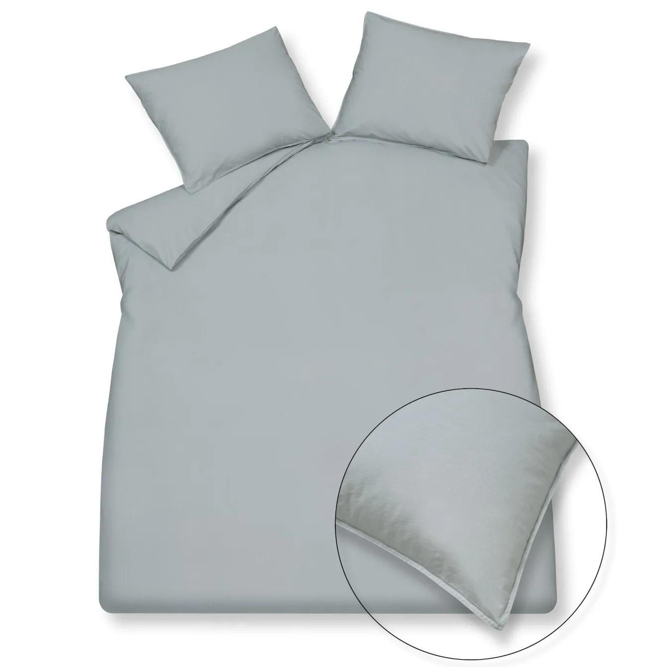 Cheap Bath & Living Vandyck WASHED COTTON duvet cover 140x220 cm Pearl Blue (cotton) CLLA20201