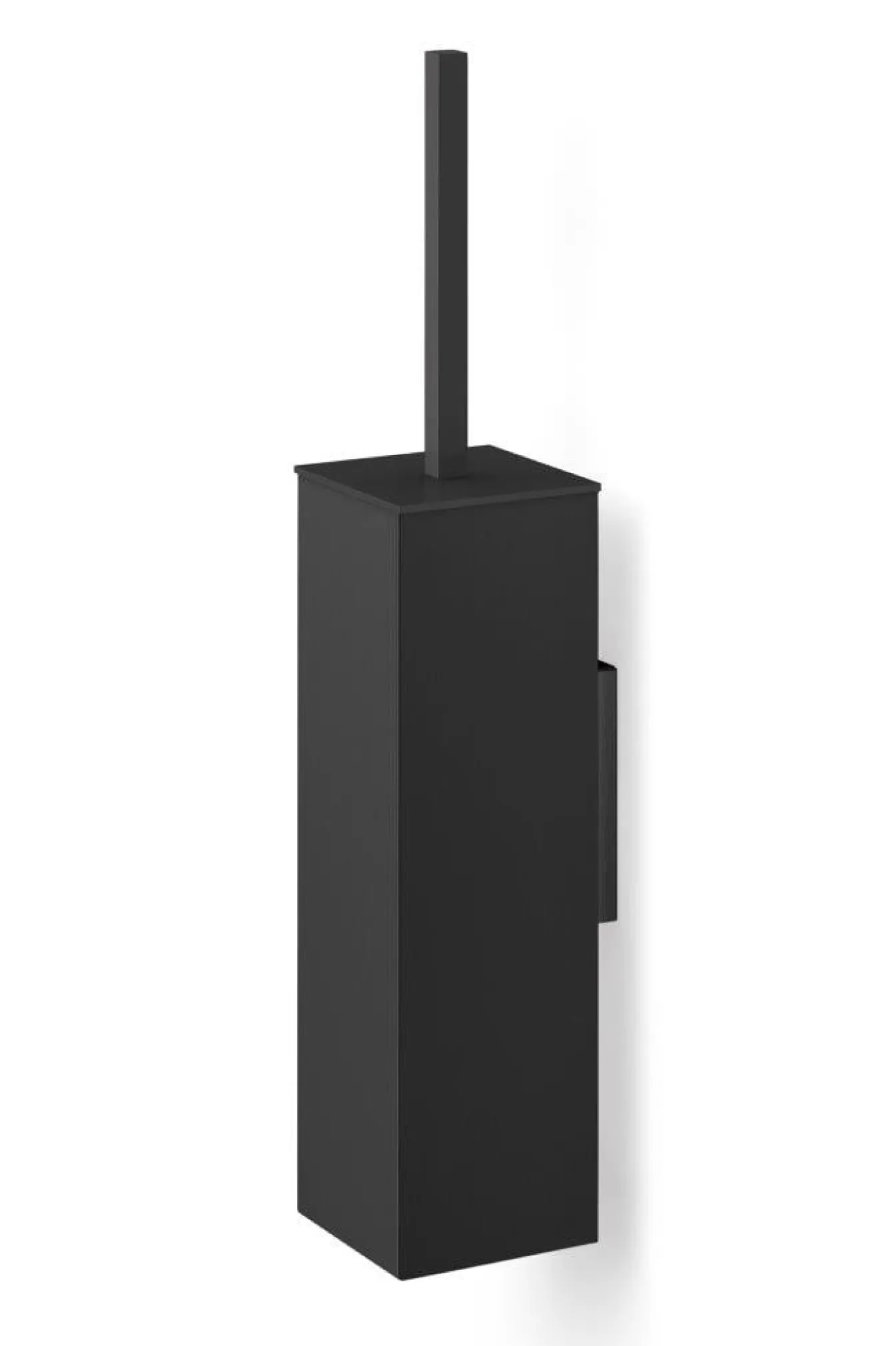 Clearance Bath & Living Zack CARVO toilet brush set wall square 40510 black