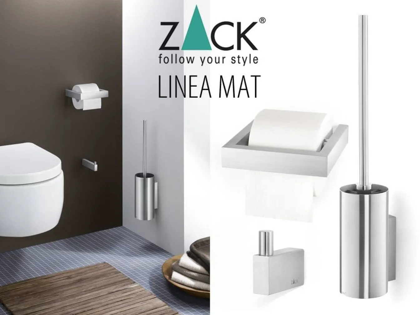 Online Bath & Living Zack LINEA 3-part basic package (mat)