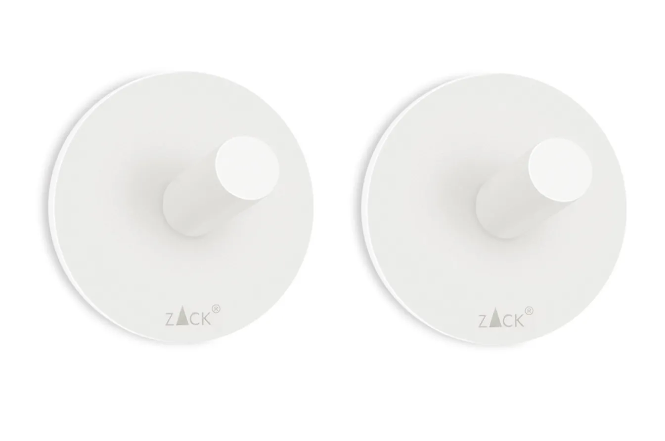 Outlet Bath & Living Zack PECO towel hook self-adhesive set/2 40127 white