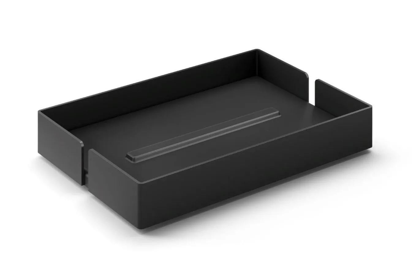 Shop Bath & Living Zack POTES soap dish (powder-coated steel, ) black